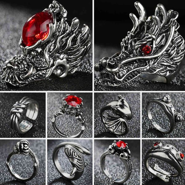designer rings retro gothic for men women skull/dragon/ frog/red crystal/snake /crown/knot open size punk ring jewelry wholesale, Golden;silver
designer rings retro gothic for men women skull/dragon/ frog/red crystal/snake /crown/knot open size punk ring jewelry wholesale, Golden;silver