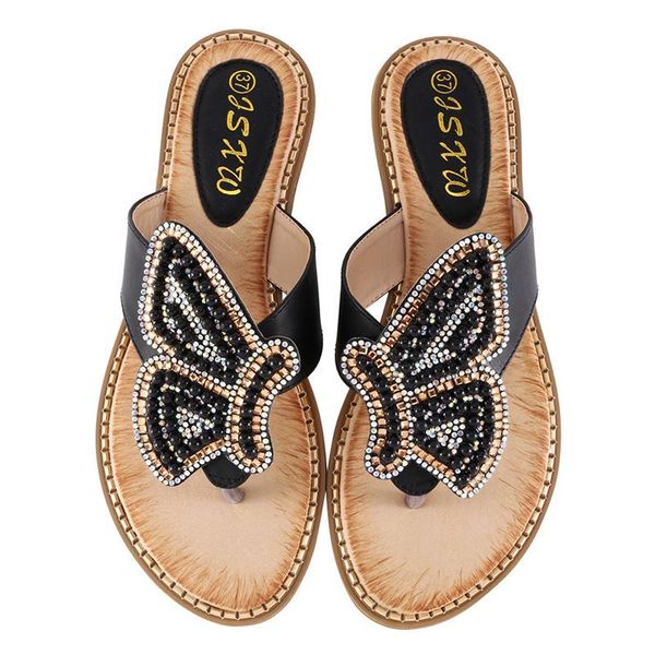 slippers summer women shoes flat beach bling rhinestone flip flops non-slip open toe sandal flats large size woman's, Black
slippers summer women shoes flat beach bling rhinestone flip flops non-slip open toe sandal flats large size woman's, Black