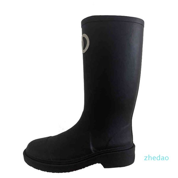designer rain boots versatile waterproof rubber shoes high tube net red thick heel korean knight women, Black
designer rain boots versatile waterproof rubber shoes high tube net red thick heel korean knight women, Black