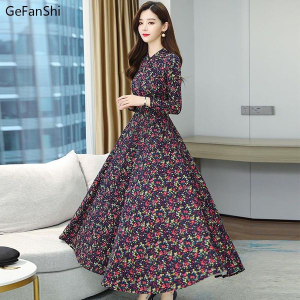 casual dresses 2021 spring autumn women long sleeve floral print vintage dress fashion elegant slim office lady robe, Black;gray
casual dresses 2021 spring autumn women long sleeve floral print vintage dress fashion elegant slim office lady robe, Black;gray