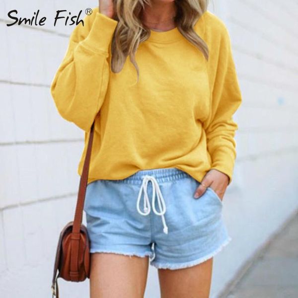 women's hoodies & sweatshirts casual long sleeve o-neck streetwear women autumn solid basic sweatshirt plus size blue purple loose pull, Black
women's hoodies & sweatshirts casual long sleeve o-neck streetwear women autumn solid basic sweatshirt plus size blue purple loose pull, Black
