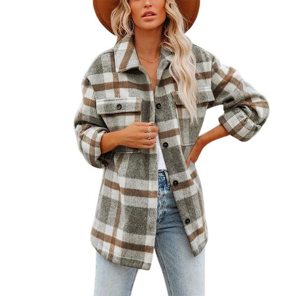 women's jackets women loose shirt jacket adults color block long sleeve lapel outerwear with pockets plaid pocket single-breasted butto, Black;brown
women's jackets women loose shirt jacket adults color block long sleeve lapel outerwear with pockets plaid pocket single-breasted butto, Black;brown