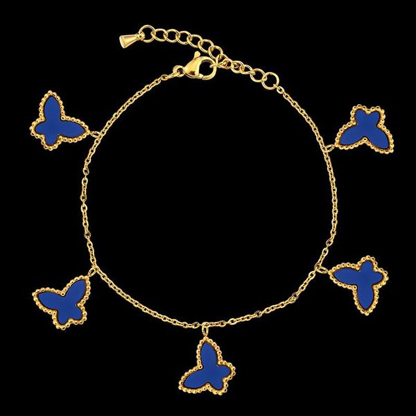 bangle vanifin simple stainless steel chain different color butterfly shell bracelet female classic everyday fashion jewelry, Black
bangle vanifin simple stainless steel chain different color butterfly shell bracelet female classic everyday fashion jewelry, Black