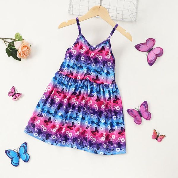 girl's dresses summer little girl\u2021s stylish casual sleeveless suspender dress fashion butterfly tie-dye a-line princess, Red;yellow
girl's dresses summer little girl\u2021s stylish casual sleeveless suspender dress fashion butterfly tie-dye a-line princess, Red;yellow