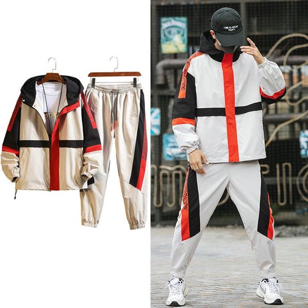 men's tracksuits hip hop military men tracksuit hooded jacket+pant patchwork 2pc set for 2021 fashion mens sportswear suits, Gray
men's tracksuits hip hop military men tracksuit hooded jacket+pant patchwork 2pc set for 2021 fashion mens sportswear suits, Gray