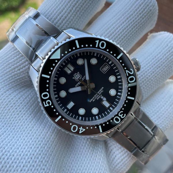 wristwatches steeldive sd1968 44mm ceramic bezel stainless steel case 300m waterproof nh35 diver watch automatic mechanical, Slivery;brown
wristwatches steeldive sd1968 44mm ceramic bezel stainless steel case 300m waterproof nh35 diver watch automatic mechanical, Slivery;brown