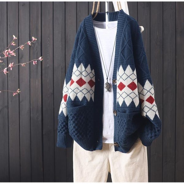women's jackets 2021 spring and autumn wild loose literary retro embroidery jacquard knitted cardigan sweater jacket, Black;brown
women's jackets 2021 spring and autumn wild loose literary retro embroidery jacquard knitted cardigan sweater jacket, Black;brown