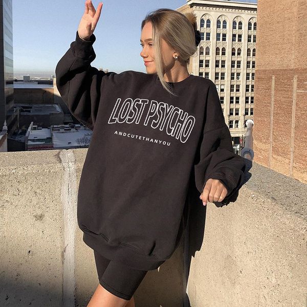 women's hoodies & sweatshirts hoodie 2021 new korean version simple full matching letter printing casual large pullover warm loose, Black
women's hoodies & sweatshirts hoodie 2021 new korean version simple full matching letter printing casual large pullover warm loose, Black