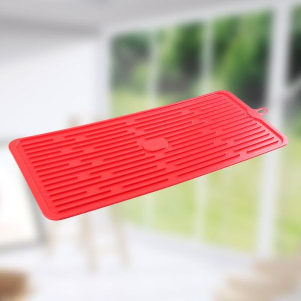 mats & pads bar silicone drain pad drying mat kitchen deep grooves non-slip tray - 44.5x20x0.5cm (red)
mats & pads bar silicone drain pad drying mat kitchen deep grooves non-slip tray - 44.5x20x0.5cm (red)