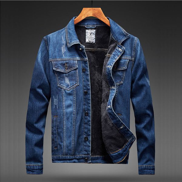 men's jackets isurvivor men winter autumn thick fleece denim hombre male casual fashion slim fit large size coats jaqueta 2g9k, Black;brown
men's jackets isurvivor men winter autumn thick fleece denim hombre male casual fashion slim fit large size coats jaqueta 2g9k, Black;brown