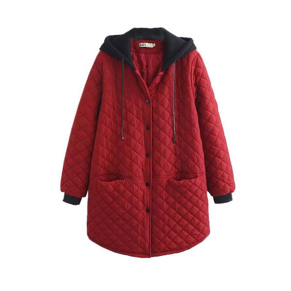 thick cotton coat winter large size women's korean casual long plaid loose hooded jacket shirt parka down & parkas, Black
thick cotton coat winter large size women's korean casual long plaid loose hooded jacket shirt parka down & parkas, Black