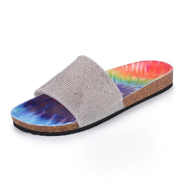 slippers women's rhinestones sandals candy color ladies bling rainbow flat shoes female slides flip flops summer beach 2021, Black
slippers women's rhinestones sandals candy color ladies bling rainbow flat shoes female slides flip flops summer beach 2021, Black