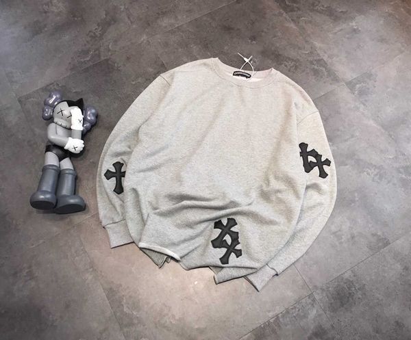 fashion fleece hoodies men's and women's street brand autumn pure cotton leather cross embroidery loose round neck long sleeve t-s, Black
fashion fleece hoodies men's and women's street brand autumn pure cotton leather cross embroidery loose round neck long sleeve t-s, Black