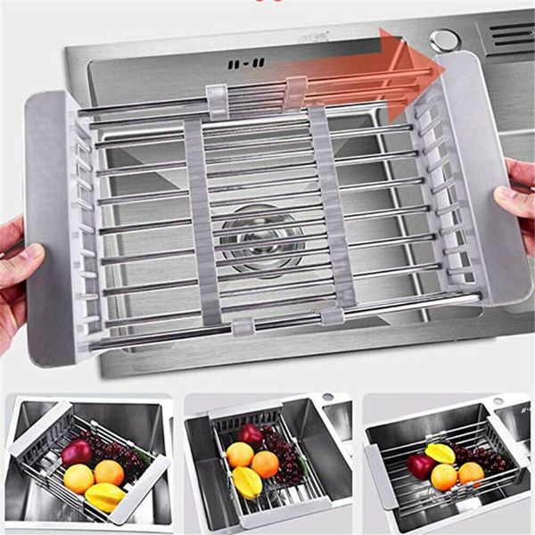 kitchen storage & organization stainless steel dish drying rack sink drain basket home supplies nds66
kitchen storage & organization stainless steel dish drying rack sink drain basket home supplies nds66