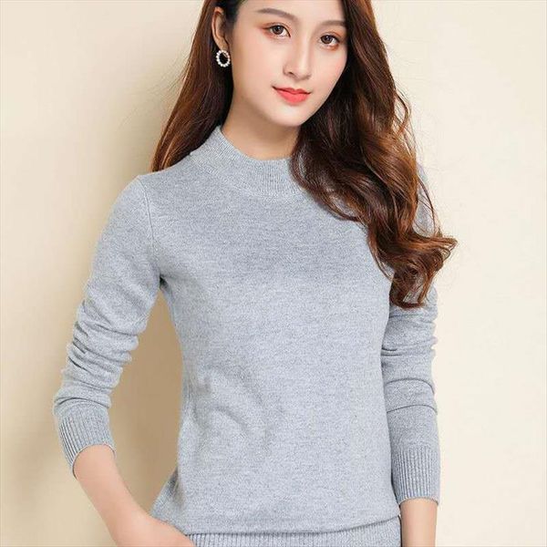 korean style fashion winter womens sweaters half turtleneck good soft fabric trend full color pullovers female base knitwear, White;black
korean style fashion winter womens sweaters half turtleneck good soft fabric trend full color pullovers female base knitwear, White;black