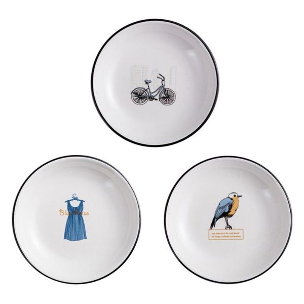 dishes & plates 3 pcs western style ceramic soy sauce dish printed relish plate (random color)
dishes & plates 3 pcs western style ceramic soy sauce dish printed relish plate (random color)