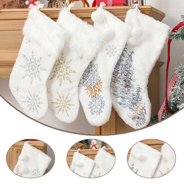 christmas decorations stocking ornaments white plush candy socks gift bags tree fireplace decoration year
christmas decorations stocking ornaments white plush candy socks gift bags tree fireplace decoration year