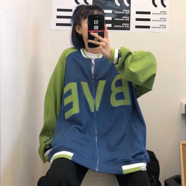 women's hoodies & sweatshirts coat oversize letter zipper loose baseball uniform wholesale 2022 casual couples clothing, Black
women's hoodies & sweatshirts coat oversize letter zipper loose baseball uniform wholesale 2022 casual couples clothing, Black
