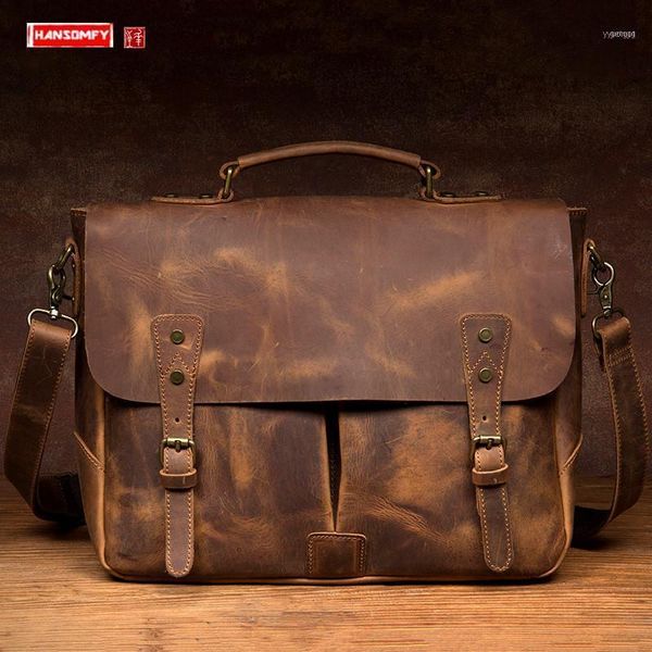 briefcases retro casual leather men handbag male business briefcase computer bag shoulder messenger vintage1
briefcases retro casual leather men handbag male business briefcase computer bag shoulder messenger vintage1