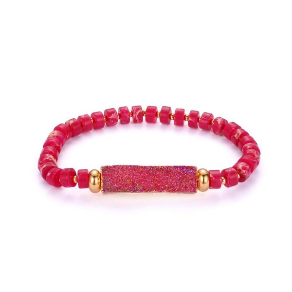 beaded, strands rose red natural druzy stone strand bracelet 3*6mm flat round sea sediment beaded bracelets fashion for women, Black
beaded, strands rose red natural druzy stone strand bracelet 3*6mm flat round sea sediment beaded bracelets fashion for women, Black
