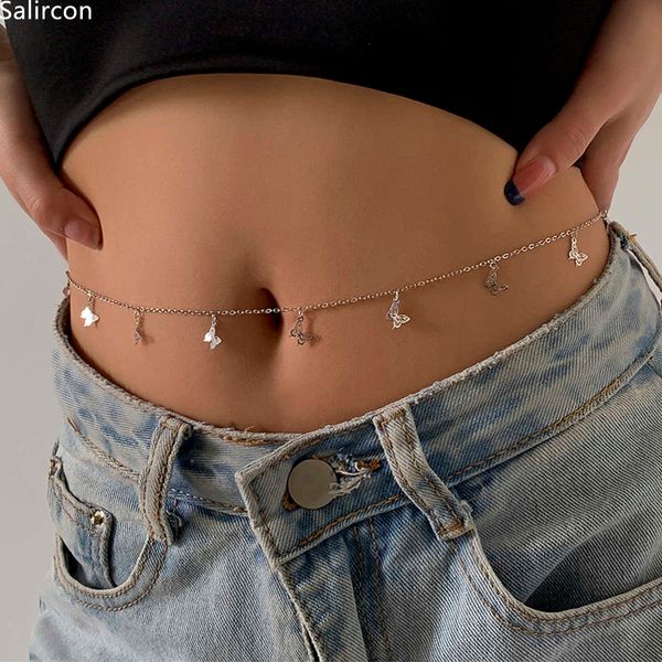exquisite simple body chain jewelry minimalism body waist chain women cute butterfly pendant belly chain wedding bijoux p0811, Silver
exquisite simple body chain jewelry minimalism body waist chain women cute butterfly pendant belly chain wedding bijoux p0811, Silver