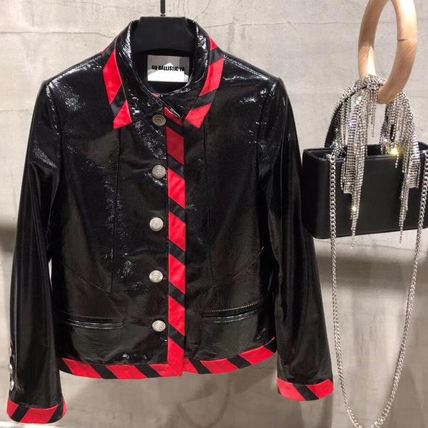 women's leather & faux real sheep jacket 2021 coming genuine sheepskin outwear, Black
women's leather & faux real sheep jacket 2021 coming genuine sheepskin outwear, Black
