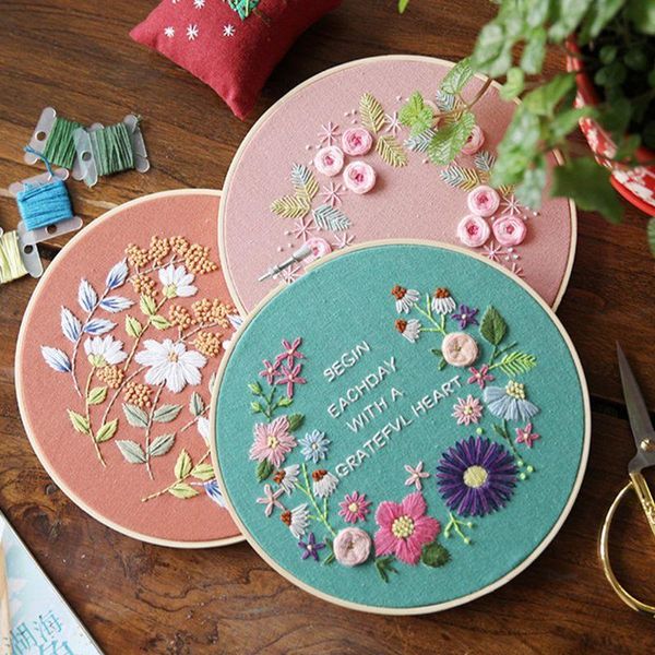 embroidery flower handwork needlework for beginner cross stitch kit ribbon painting hoop art home decoration other arts and crafts
embroidery flower handwork needlework for beginner cross stitch kit ribbon painting hoop art home decoration other arts and crafts