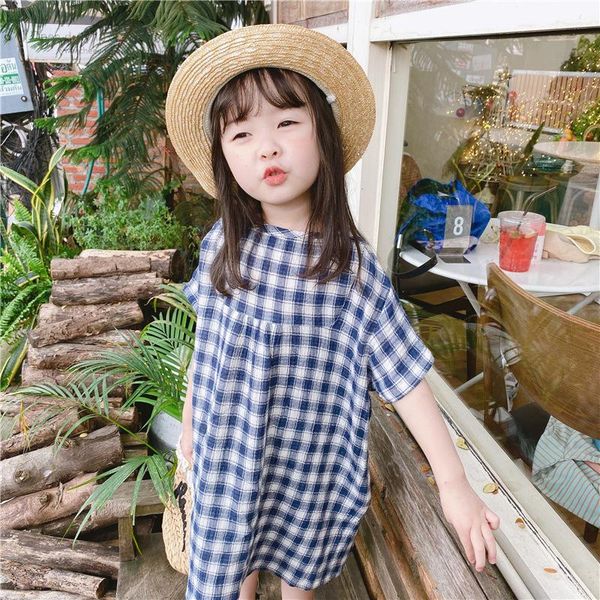summer girls dress korean plaid short sleeve o-neck casual clothes girl's dresses, Red;yellow
summer girls dress korean plaid short sleeve o-neck casual clothes girl's dresses, Red;yellow