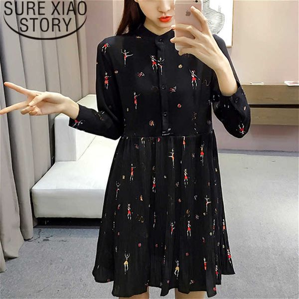 spring long sleeve fashion print woman dresses chiffon dress women plus size empire button pleated women dress 2186 50 210527, Black;gray
spring long sleeve fashion print woman dresses chiffon dress women plus size empire button pleated women dress 2186 50 210527, Black;gray