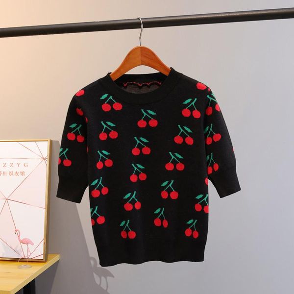 women's sweaters women 2021 autumn fashion red jacquard cherry print sweater shirt short sleeve o neck slim casual pullover knitted ju, White;black
women's sweaters women 2021 autumn fashion red jacquard cherry print sweater shirt short sleeve o neck slim casual pullover knitted ju, White;black