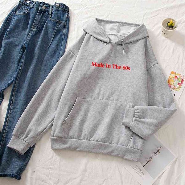 made in the 80s letter print plus velvet sweatshirt women harajuku fleece hoodie hip hop hooded hoodies streetwear 210813, Black
made in the 80s letter print plus velvet sweatshirt women harajuku fleece hoodie hip hop hooded hoodies streetwear 210813, Black