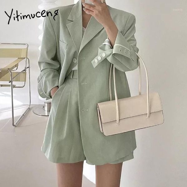 women's tracksuits yitimuceng women korean blazer and shorts 2 piece set suit 2021 spring summer office suits business casual loose jac, Gray
women's tracksuits yitimuceng women korean blazer and shorts 2 piece set suit 2021 spring summer office suits business casual loose jac, Gray