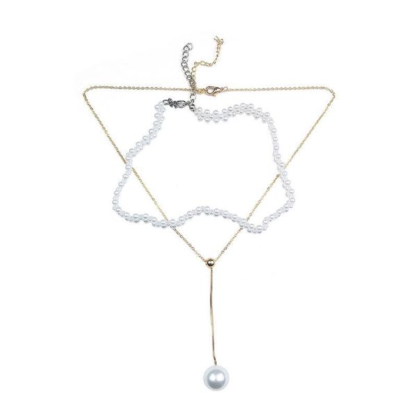 pendant necklaces two-piece pearl necklace collarbone chain female double act the role ofing is tasted choker neck trend, Silver
pendant necklaces two-piece pearl necklace collarbone chain female double act the role ofing is tasted choker neck trend, Silver