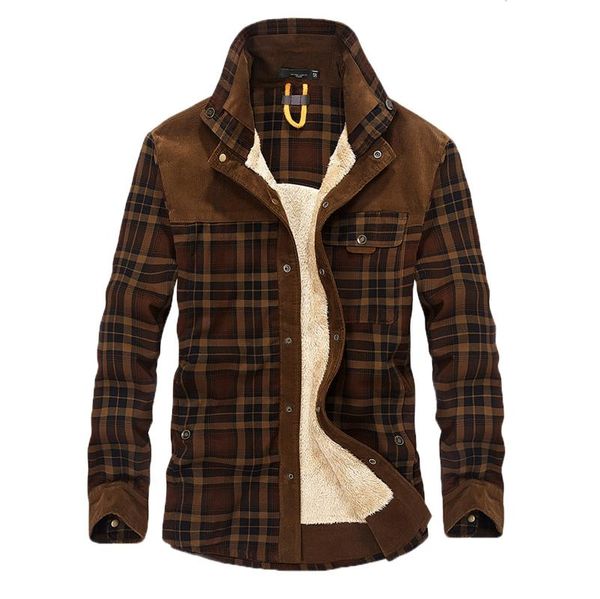 men's jackets 2021 winter fashion plaid jacket leisure streetwear classic warm thicken fleece wool man coat outwear, Black;brown
men's jackets 2021 winter fashion plaid jacket leisure streetwear classic warm thicken fleece wool man coat outwear, Black;brown