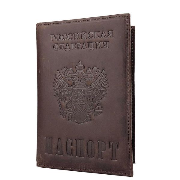 card holders russian and american genuine leather passport covers s596-50 men crazy horse wallet id dark brown, Brown;gray 
card holders russian and american genuine leather passport covers s596-50 men crazy horse wallet id dark brown, Brown;gray