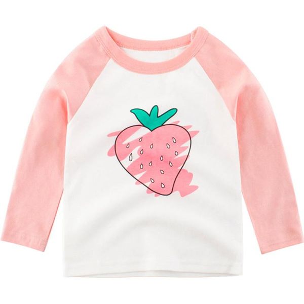 women's t-shirt arrival girls casual undershirt strawberry long sleeve cartoon tee shirt for kids toddler, White
women's t-shirt arrival girls casual undershirt strawberry long sleeve cartoon tee shirt for kids toddler, White