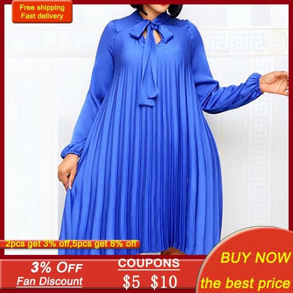 casual dresses 5xl pleated plus size dress women autumn african bow long sleeve elegant blue pink femme vestiods office party spring, Black;gray
casual dresses 5xl pleated plus size dress women autumn african bow long sleeve elegant blue pink femme vestiods office party spring, Black;gray