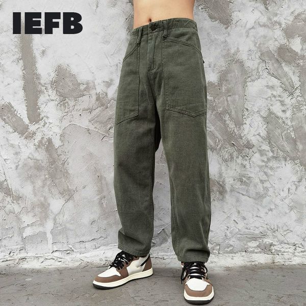 iefb spring causal trousers for men harajuku fashion washed loose straight pants vintage workwear pants male 9y5631 210524, Black
iefb spring causal trousers for men harajuku fashion washed loose straight pants vintage workwear pants male 9y5631 210524, Black