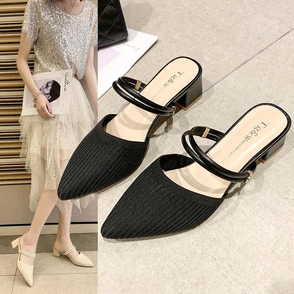 shoes slippers heels slipers women luxury slides square heel cover toe med high 2021 designer block rome cotton fabric pu rubber, Black
shoes slippers heels slipers women luxury slides square heel cover toe med high 2021 designer block rome cotton fabric pu rubber, Black