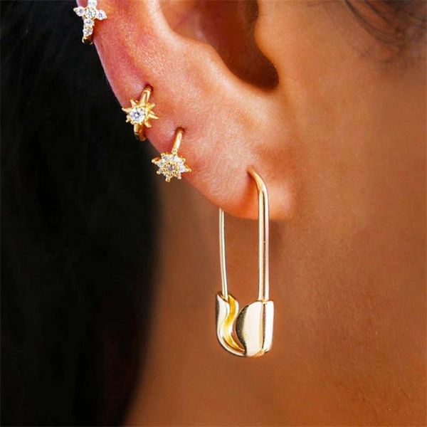 hoop & huggie women mini pin earrings paper clip hoops trendy 2021 korean earring simple ear piercing jewelry, Golden;silver
hoop & huggie women mini pin earrings paper clip hoops trendy 2021 korean earring simple ear piercing jewelry, Golden;silver