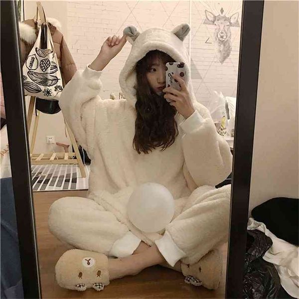 winter thick warm pajamas sets for women sleepwear homes clothing pajama home wear womens pyjamas set velvet pants nightwear 210423, Black;red
winter thick warm pajamas sets for women sleepwear homes clothing pajama home wear womens pyjamas set velvet pants nightwear 210423, Black;red
