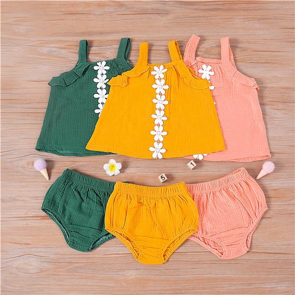 summer girl two piece set toddler girl clothes embroidery flower sleeveless vest solid color shorts for baby clothing, White
summer girl two piece set toddler girl clothes embroidery flower sleeveless vest solid color shorts for baby clothing, White