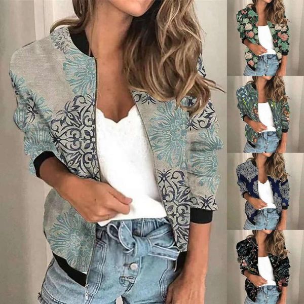 women's jackets zipper coat digital print outwear floral pattern long sleeve pockets, Black;brown
women's jackets zipper coat digital print outwear floral pattern long sleeve pockets, Black;brown