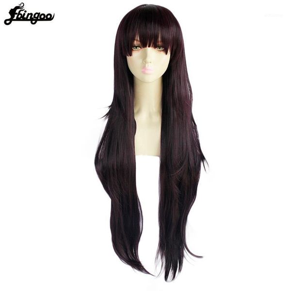 ebingoo dangan ronpa mikan tsumiki long straight dark brown synthetic cosplay wig with bangs for women halloween party1, Black
ebingoo dangan ronpa mikan tsumiki long straight dark brown synthetic cosplay wig with bangs for women halloween party1, Black