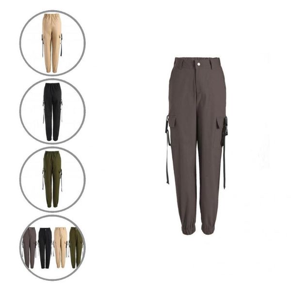 women's pants & capris lady cargo breathable women cool punk stylish casual trousers, Black;white
women's pants & capris lady cargo breathable women cool punk stylish casual trousers, Black;white