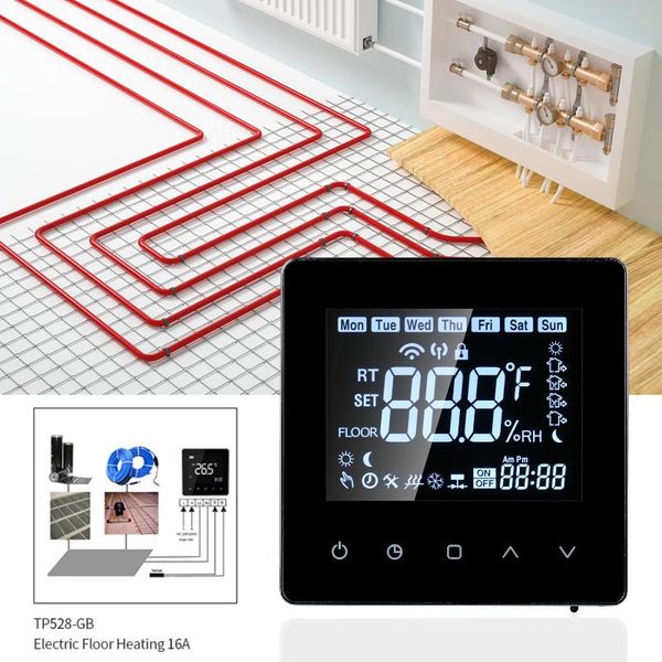 smart home control thermostat lcd touch-screen programmable with electric heating 16a digital temperature controller for
smart home control thermostat lcd touch-screen programmable with electric heating 16a digital temperature controller for
