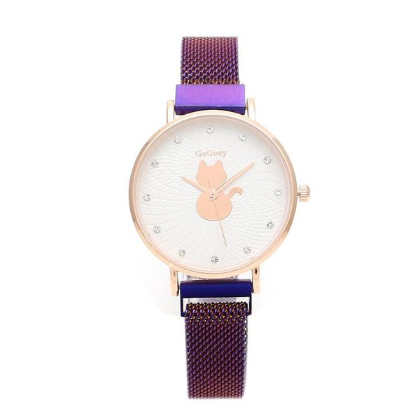 fashion designers lazy watches magnet woven mesh belt cat cartoon watch woman wristwatch casual trendy thin mirror female outdoor business, Slivery;brown
fashion designers lazy watches magnet woven mesh belt cat cartoon watch woman wristwatch casual trendy thin mirror female outdoor business, Slivery;brown