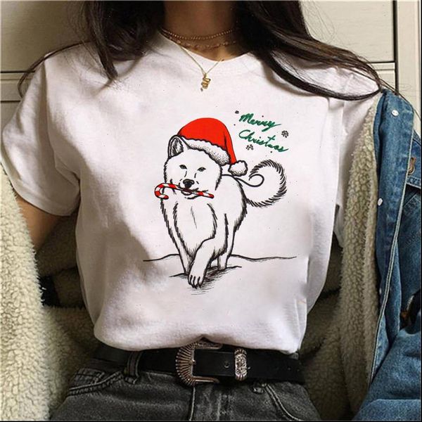 merry christmas fashion animal printed women tee kawaii hipster party style tumblr, White
merry christmas fashion animal printed women tee kawaii hipster party style tumblr, White