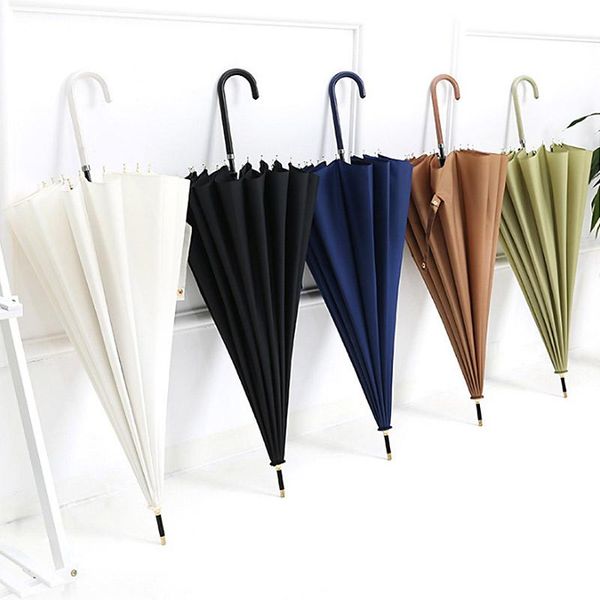 umbrellas yesello solid color umbrella men strong windproof semi automatic long leather handle large women business
umbrellas yesello solid color umbrella men strong windproof semi automatic long leather handle large women business