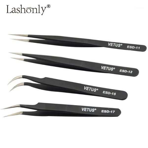 pc eyelash tweezers for extension tools genuine vetus black esd-11/esd-12/esd-15/esd-171
pc eyelash tweezers for extension tools genuine vetus black esd-11/esd-12/esd-15/esd-171